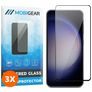 Mobigear Premium Samsung Galaxy S23 FE Verre trempé Protection d'écran - Compatible Coque - Noir (Lot de 3)