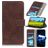Mobigear Croco Housse Motorola Moto E22i Etui Porte-Monnaie - Marron