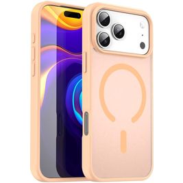 Mobigear Shockproof Coque iPhone 17 Pro Max MagSafe Coque arrière Rigide - Rouge Powder