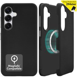My Style Magsafe Tough Coque Samsung Galaxy S25 MagSafe Coque arrière Rigide Anti-Chocs - Noir