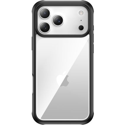Valenta Full Cover Coque Transparente iPhone 17 Pro Max Coque arrière en Verre trempé Anti-Chocs - Transparent