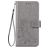 Mobigear Clover Housse OPPO Reno 4 Etui Porte-Monnaie - Gris