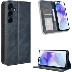 Mobigear Sensation Housse Samsung Galaxy A35 Etui Porte-Monnaie - Bleu