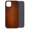 Mobilize Premium iPhone 15 Plus MagSafe Cuir véritable Coque arrière - Burned Cognac