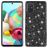 Mobigear Glitter Coque Samsung Galaxy A73 Coque arrière Rigide - Noir