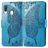 Mobigear Butterfly Housse Samsung Galaxy A40 Etui Porte-Monnaie - Bleu