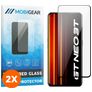 Mobigear Premium Realme GT Neo 3T Verre trempé Protection d'écran - Compatible coque - Noir (Lot de 2)