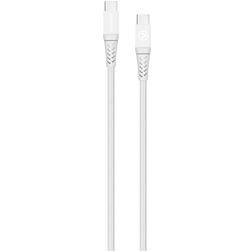 Mobilize Strong Nylon - Câble USB-C vers USB-C 2 mètres - Blanc