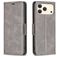 Mobigear Excellent Housse iPhone 17 Pro Etui Porte-Monnaie - Gris