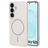 Mobiparts Slim Line Coque Samsung Galaxy S25 MagSafe Coque arrière Rigide - Off White