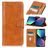 Mobigear Classy Housse iPhone 14 Etui Porte-Monnaie - Cognac