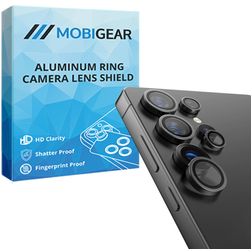 Mobigear Single Samsung Galaxy S25 Ultra Verre trempé Protection Objectif Caméra - Compatible Coque - Noir