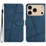 Mobigear Stitch Housse iPhone 17 Pro Etui Porte-Monnaie - Bleu