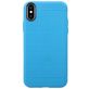 Mobigear Grip Coque iPhone XS Coque arrière en TPU Souple avec Support Amovible - Bleu