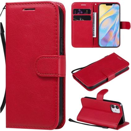 Mobigear Premium iPhone 12 Mini Étui Portefeuille - Rouge
