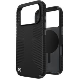 Speck Presidio2 Grip Coque iPhone 17 Pro MagSafe Coque arrière Rigide Anti-Chocs - Noir