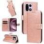 Mobigear Butterfly Housse OnePlus 15 Etui Porte-Monnaie - Rose doré