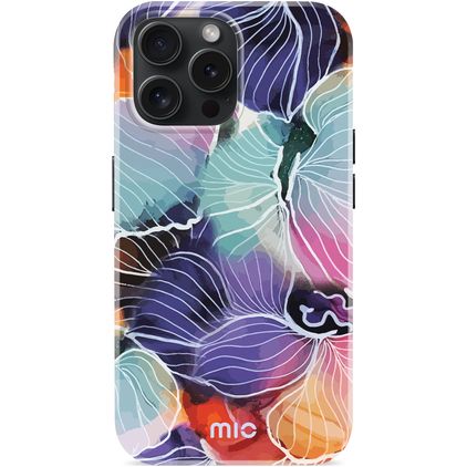 MIO Coque iPhone 15 Pro MagSafe Coque arrière Rigide - Flowers