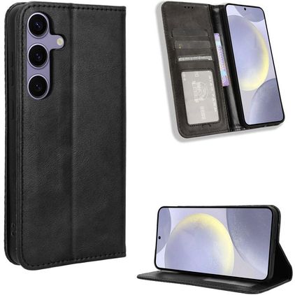 Mobigear Sensation Housse Samsung Galaxy S25 FE Etui Porte-Monnaie - Noir