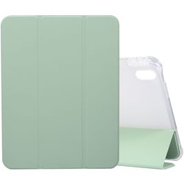 Mobigear Tri-Fold Gel Coque iPad 10 (2022) Etui en TPU,Similicuir + Porte-crayon - Vert