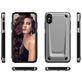 Mobigear Slim Armor Coque iPhone XS Max Coque arrière Rigide Anti-Chocs - Argent