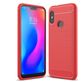 Mobigear Brushed Slim Coque Xiaomi Mi A2 Lite Coque arrière en TPU Souple - Rouge