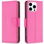Mobigear Excellent Housse iPhone 16 Pro Etui Porte-Monnaie - Magenta