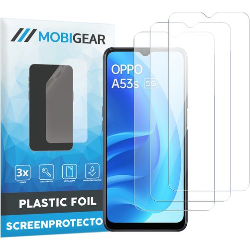 Mobigear OPPO A53s Protection d'écran Film - Compatible coque (Lot de 3)