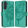 Mobigear Butterfly Samsung Galaxy M55 Étui Portefeuille - Vert