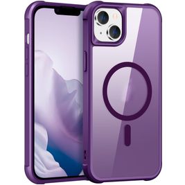 Mobigear Shockproof Coque iPhone 15 MagSafe Coque arrière Rigide - Violet