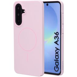 Mobiparts Slim Line Coque Samsung Galaxy A36 MagSafe Coque arrière Rigide - Blush Pink