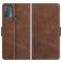 Mobigear Slim Magnet Housse Motorola Moto G50 Etui Porte-Monnaie - Marron
