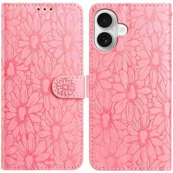 Mobigear Flowers Housse iPhone 17 Etui Porte-Monnaie - Rose