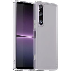 Mobigear Crystal Coque Transparente Sony Xperia 1 V Coque arrière Rigide Anti-Chocs - Transparent