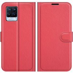 Mobigear Classic Housse Realme 8 Etui Porte-Monnaie - Rouge