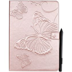 Mobigear Luxury Folio Case Butterfly Rose Gold Apple iPad 8 (2020) / iPad 7 (2019) / Air (2019) / Pro 10.5