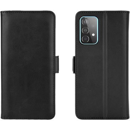 Mobigear Slim Magnet Housse Samsung Galaxy A52 Etui Porte-Monnaie - Noir