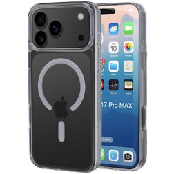 Mobiparts Hardcover Transparent iPhone 17 Pro Max MagSafe Plastique rigide Coque arrière - Transparent