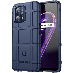 Mobigear Rugged Shield Realme 9 Pro Plus TPU souple Coque arrière Antichoc - Bleu
