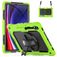 Mobigear SureGrip Xtreme Coque Samsung Galaxy Tab S10 Plus Coque arrière en Plastique rigide,Silicone + Porte-crayon + Bandoulière + Support Amovible - Vert