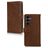 Mobilize Wallet Housse Samsung Galaxy S26 FE Etui en Cuir Véritable Porte-Monnaie - Marron