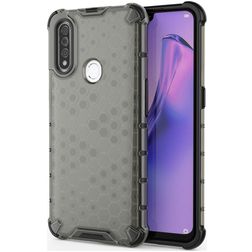 Mobigear Honeycomb Coque OPPO A31 Coque arrière Rigide Anti-Chocs - Gris