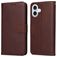 Mobigear Wallet Housse iPhone 17 Etui Porte-Monnaie - Marron