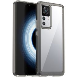 Mobigear Crystal Coque Xiaomi 12T Coque arrière Rigide - Transparent / Gris