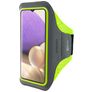 Mobiparts Comfort Fit Brassard Téléphone Samsung Galaxy A32 5G Brassard Coque de Sport en Neoprène - Neon Green