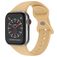 Mobigear Sport Dual Bracelet Silicone Apple Watch Fermeture à clou et passant - 49/46/45/44 mm - Beige
