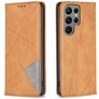 Mobigear Rhombus Slim Housse Samsung Galaxy S25 Ultra Etui - Cognac