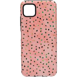 Burga Tough Coque Samsung Galaxy A22 5G Coque arrière Rigide Anti-Chocs - Watermelon Shake