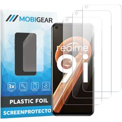 Mobigear Realme 9i Protection d'écran Film - Compatible coque (Lot de 3)
