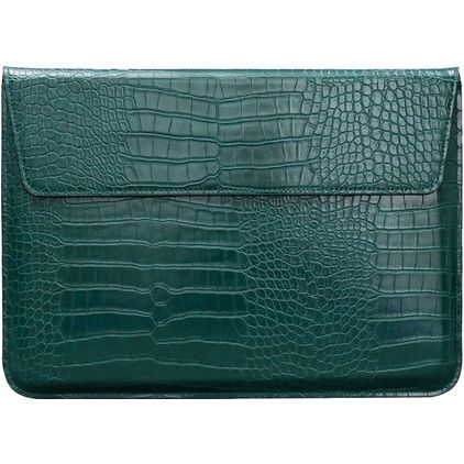 Mobigear Envelope Croco Pochette Ordinateur portable 15 - 16 Pouces Housse ordinateur - Vert